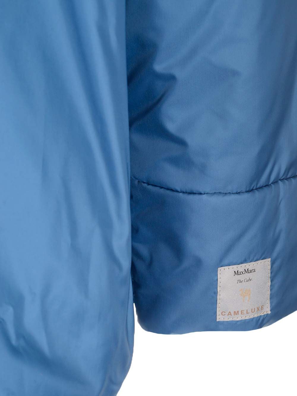 Max Mara Hooded Cotton Suit In Blue