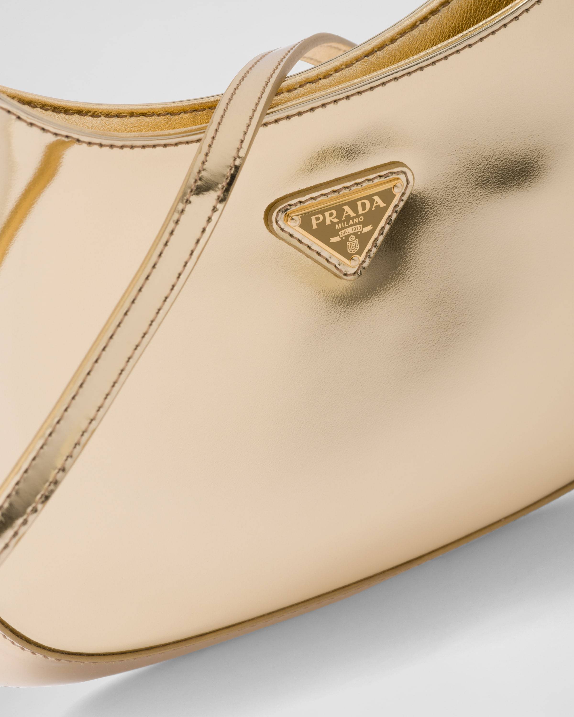 PRADA PRADA CLEO LOGO PLAQUE SHOULDER BAG