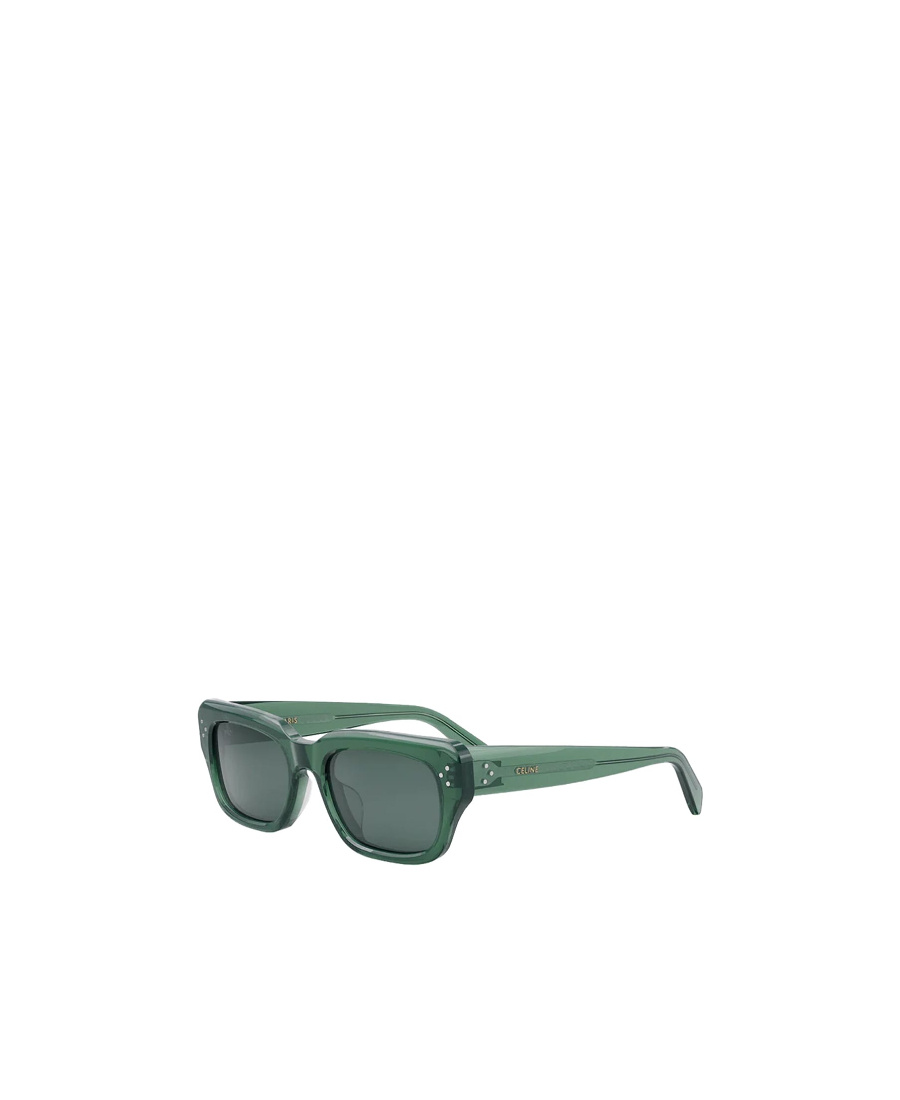 Celine Logo Sunglasses In Green