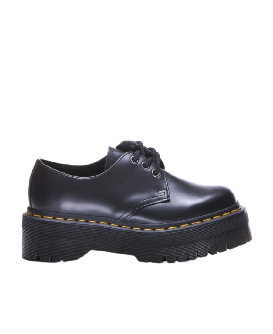 Dr. Martens' 1461 Quad Platform Lace-up Shoes In Black