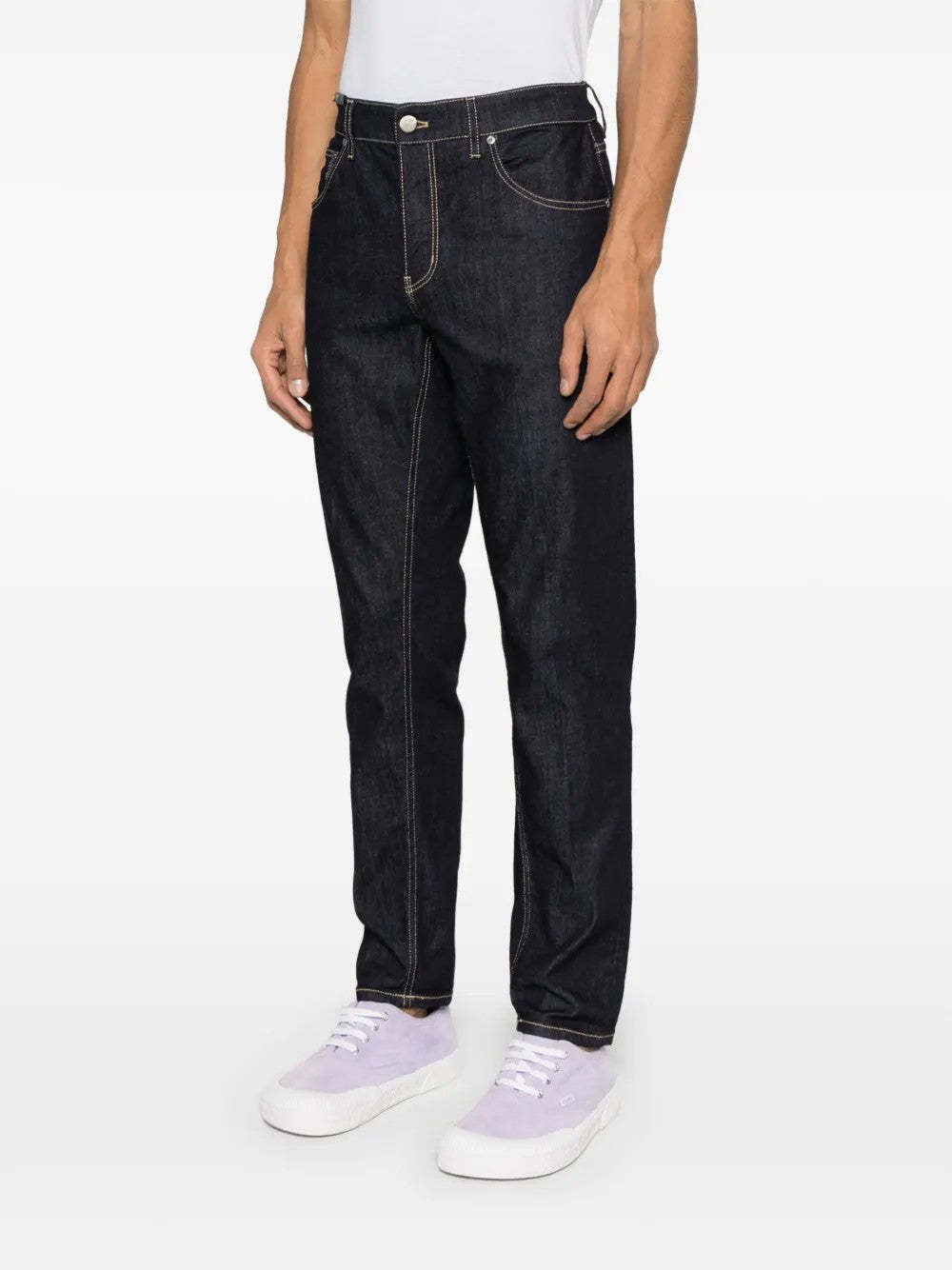 Pt01 Button Fly Jeans In Black