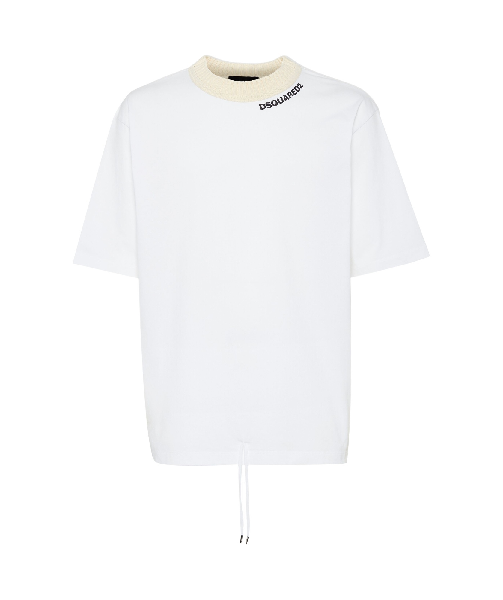 Dsquared2 Drawstring-hem T-shirt In White