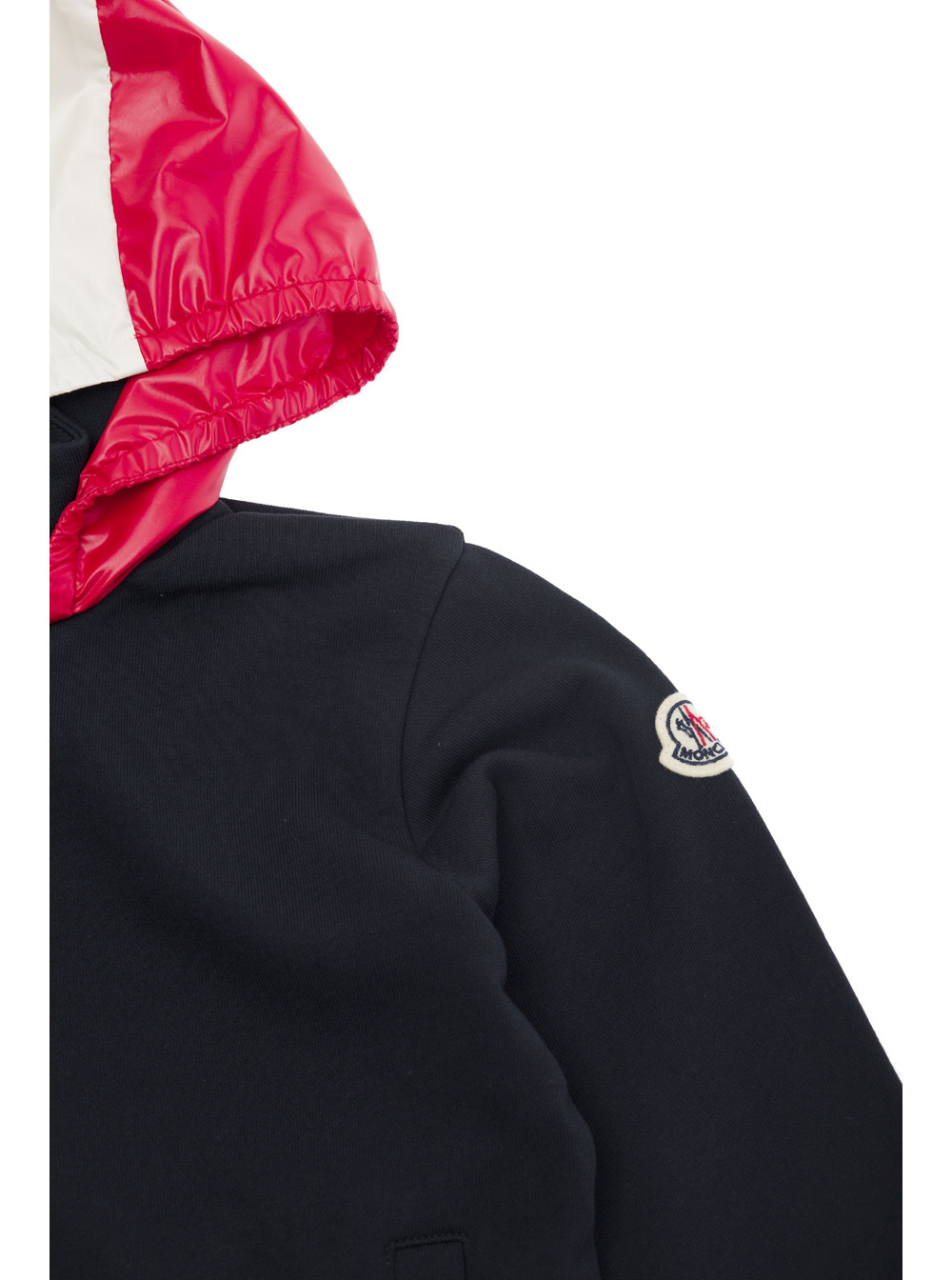 Moncler Long-sleeved Coat In Blue