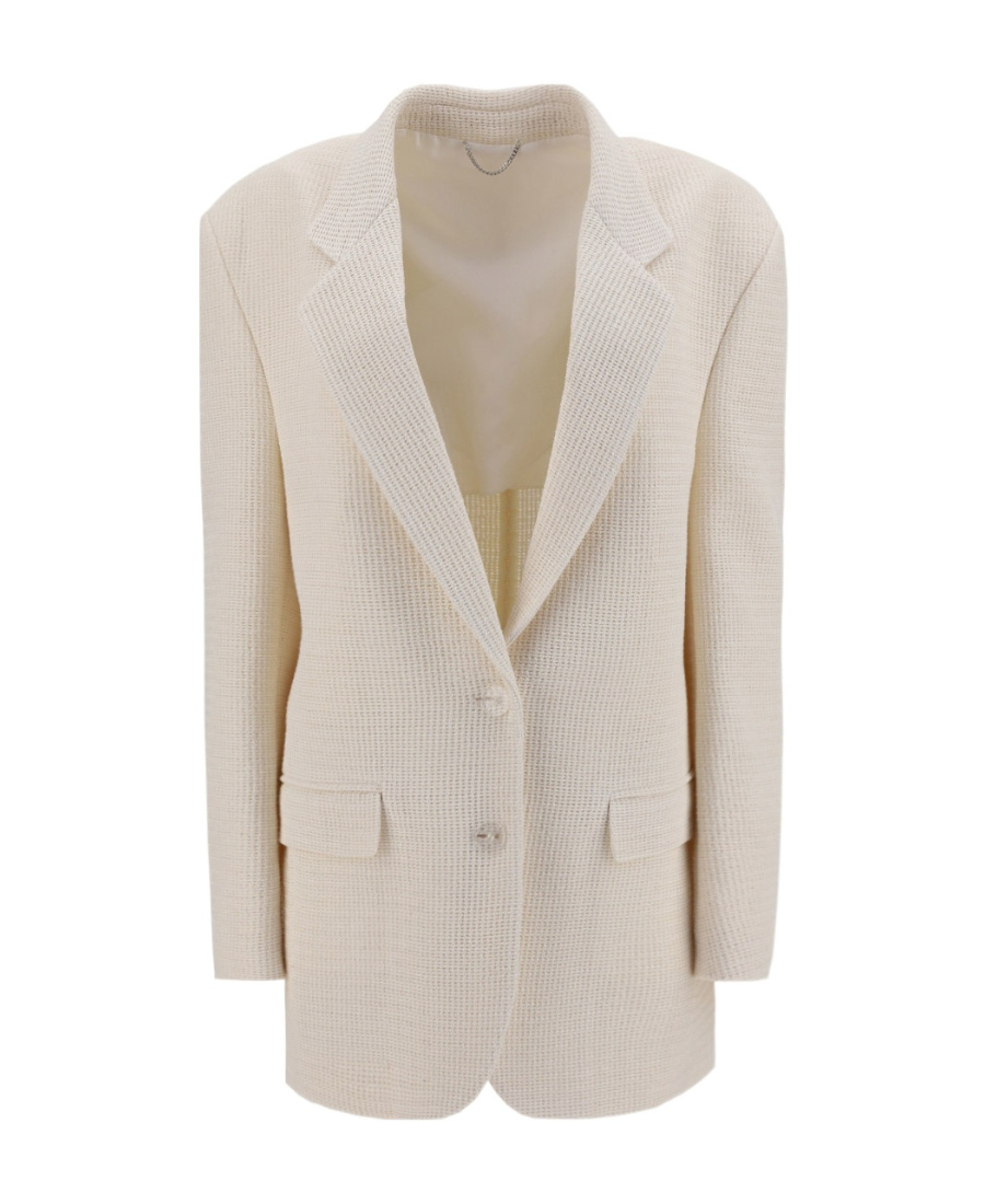 Magda Butrym Single-breasted Blazer In Neutral