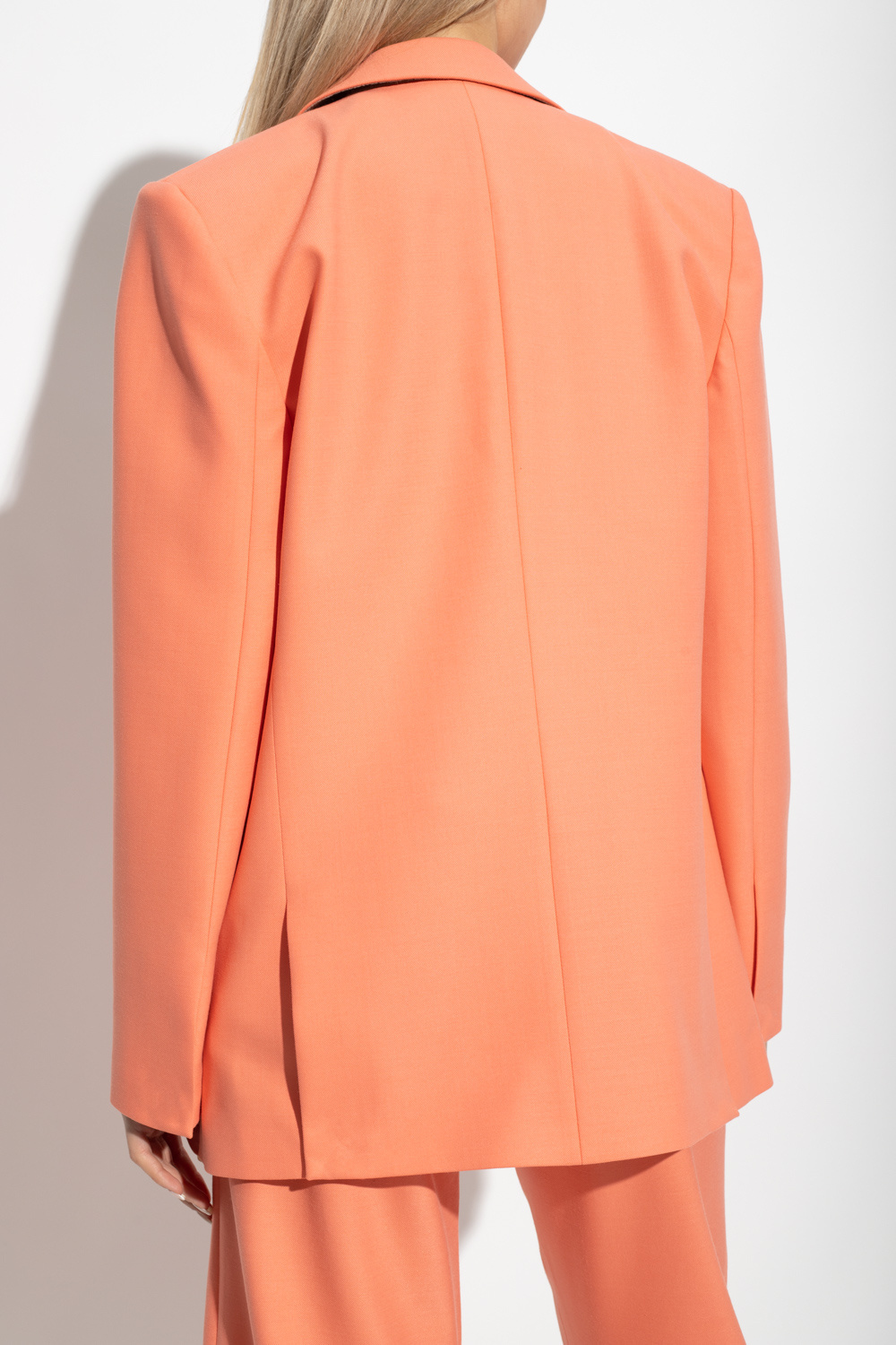 Off-white Blazer In Orange Wool In Pink