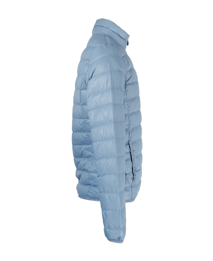 Ea7 Logo Details Down Jacket In Blue
