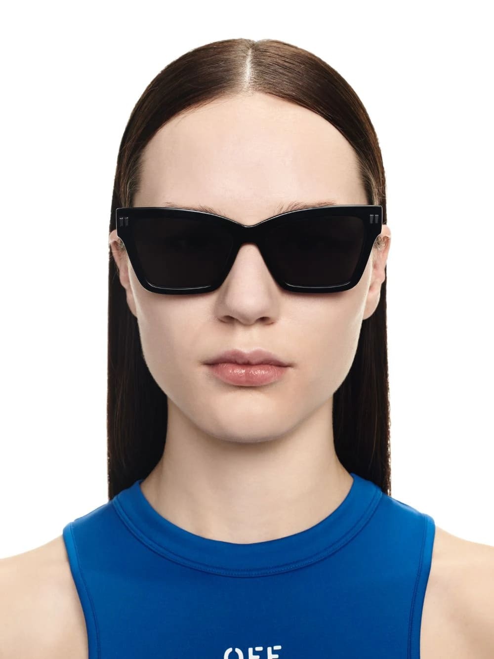 Off-white Cincinnati Rectangle-frame Sunglasses In Black