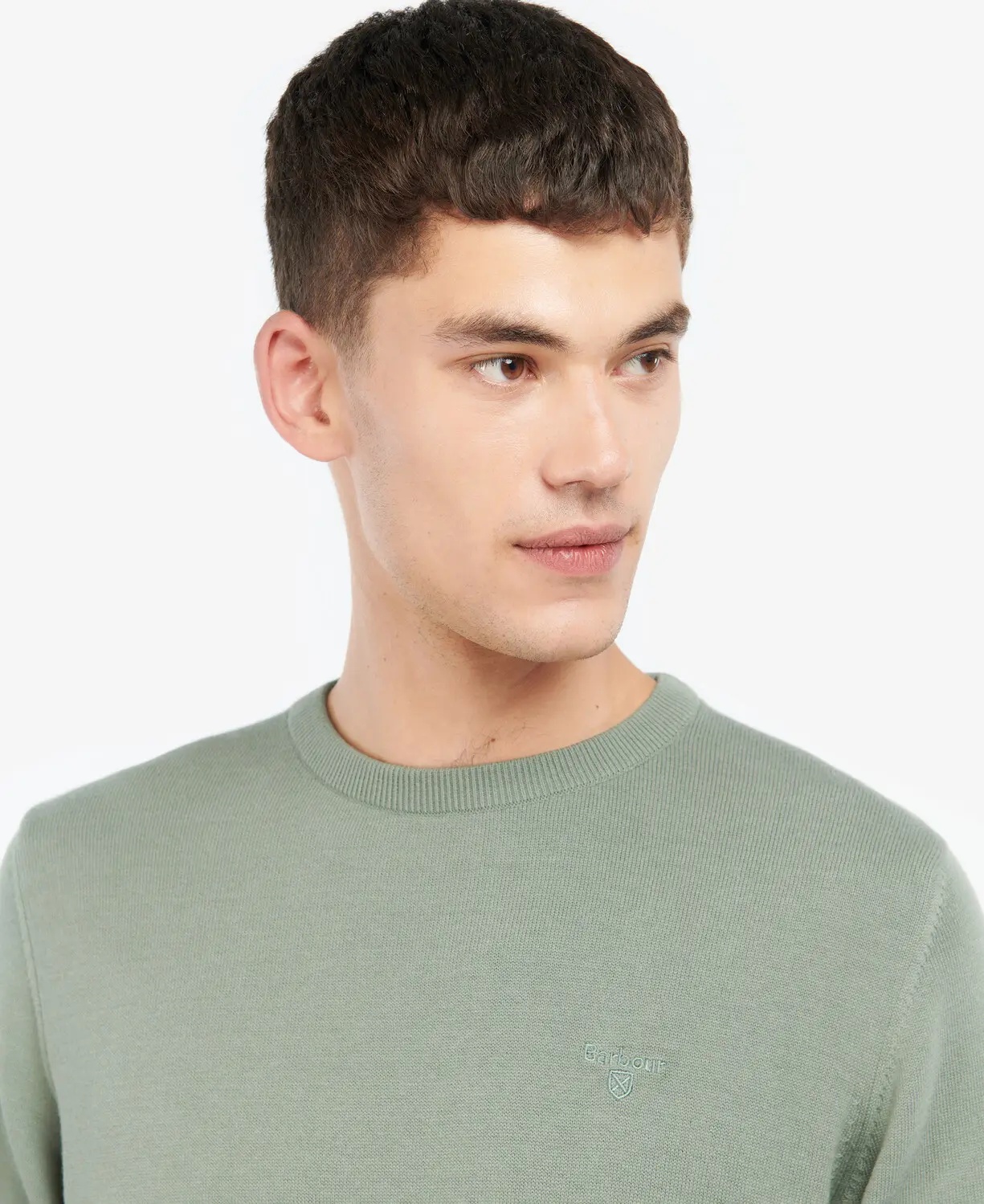 Barbour Pima Cotton Jumper In Gray