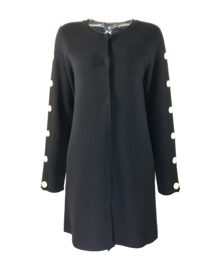 Moschino Long-sleeved Sweater In Black