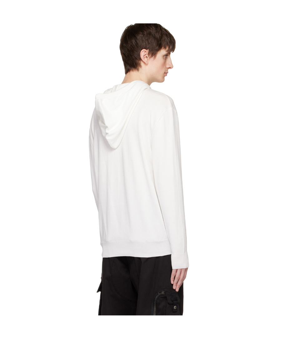 Moschino Smiling Face Hooded Sweater In White