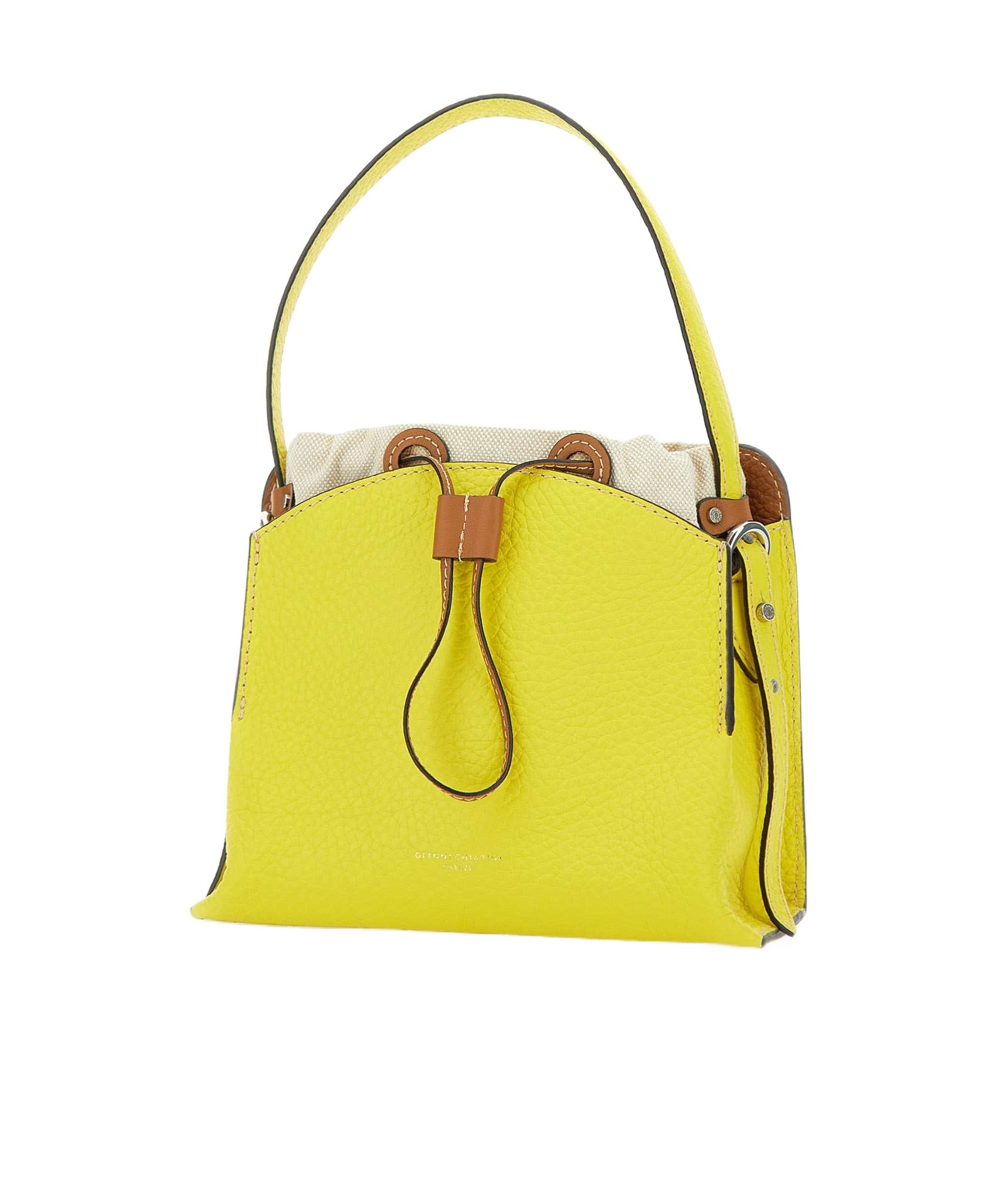 Gianni Chiarini Asia Logo Printed Tote Bag In Yellow