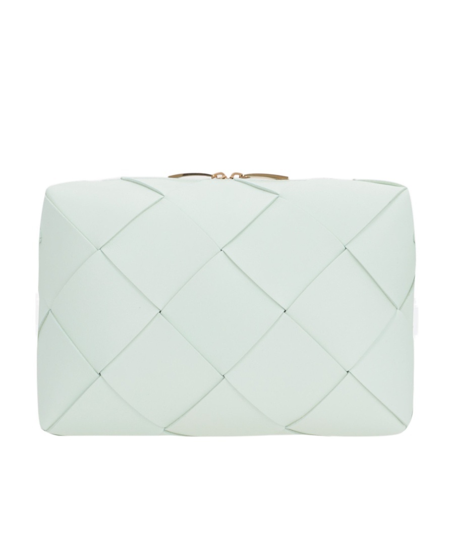 Bottega Veneta Small Cassette Leather Crossbody Bag In White