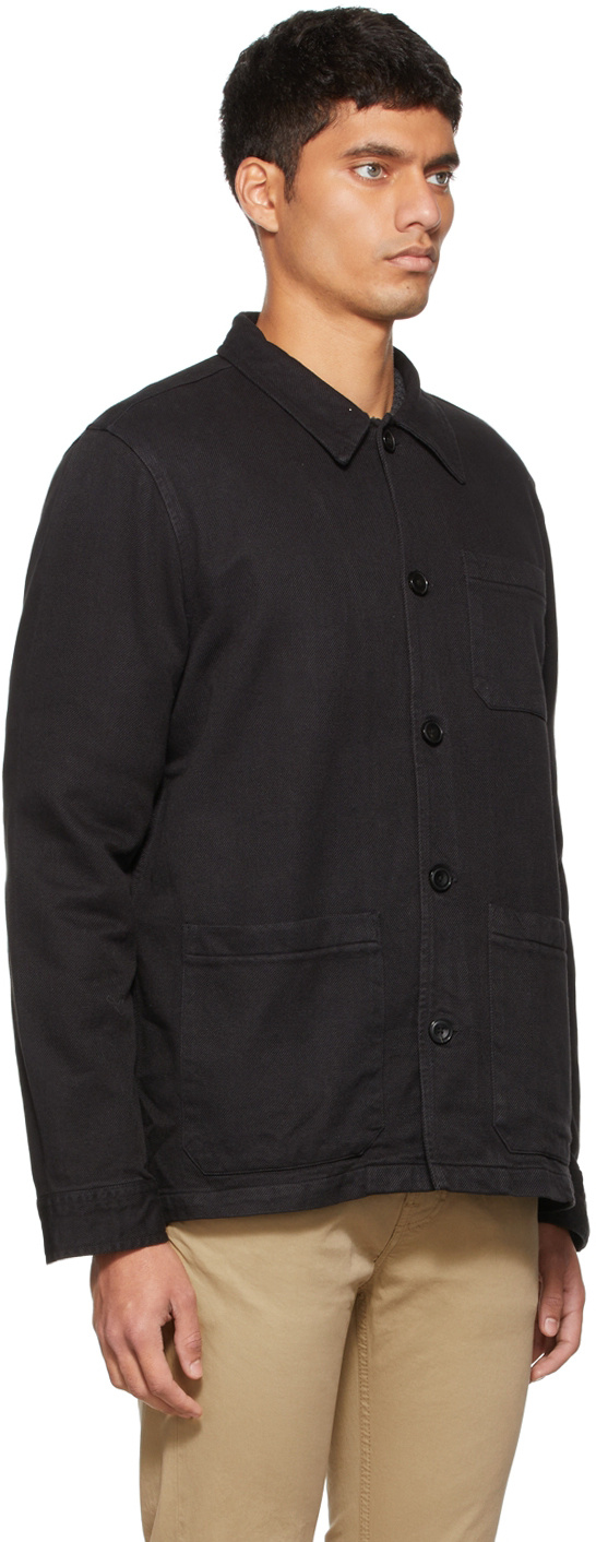 Nudie Jeans Barney Wroker Muti-pocket Shirt Jacket In Black
