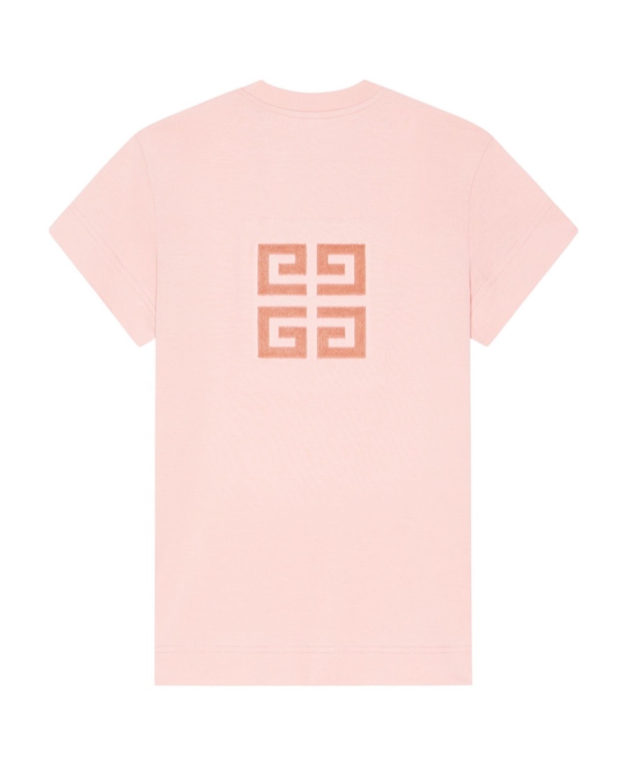 Givenchy Flocked-logo T-shirt In Pink