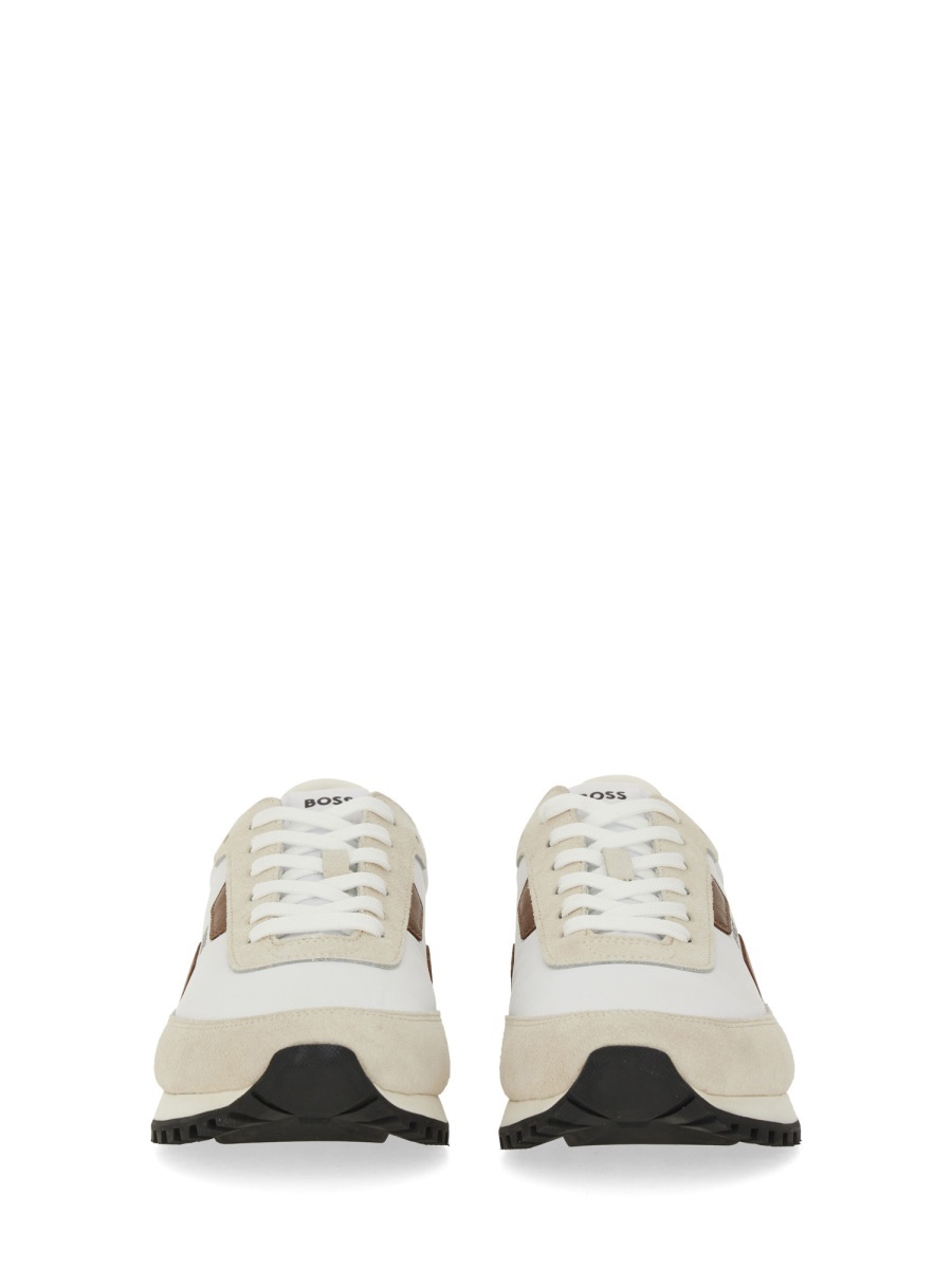 Hugo Boss Lace-up Low-top Casual Shoes In Multi