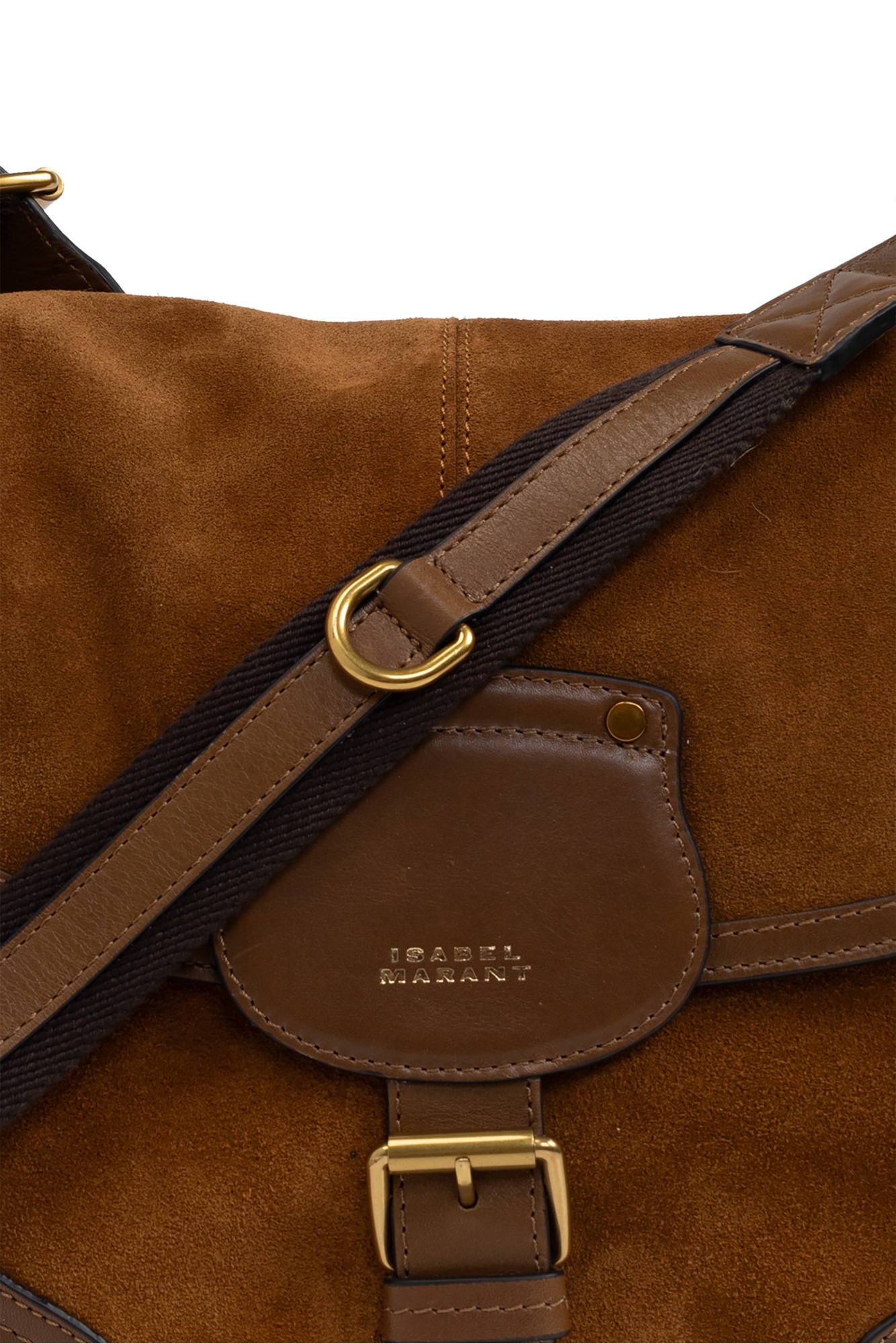Isabel Marant Sierra S Foldover Top Shoulder Bag In Brown