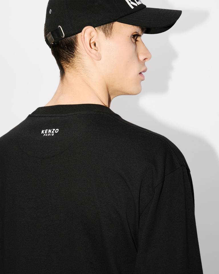 Kenzo Lucky Tiger Embroidered Crewneck Sweatshirt In Black
