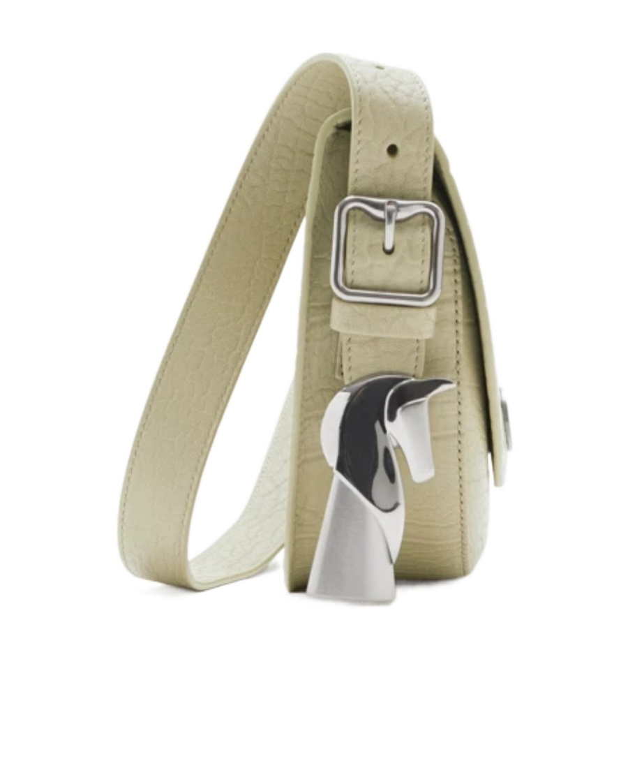 Burberry Chess Leather Crossbody Bag In Nude