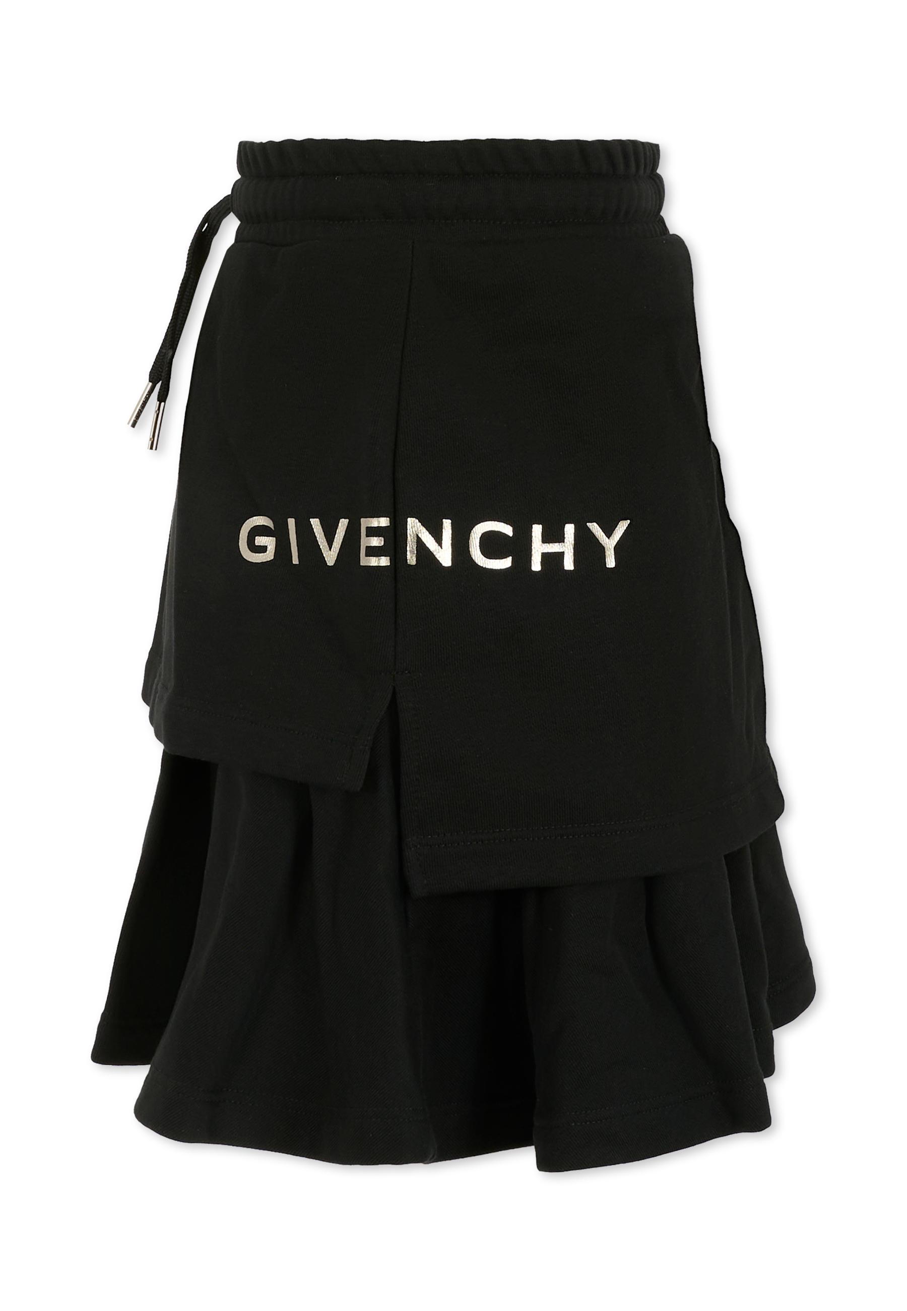 Givenchy Ruffled Skirt In Black
