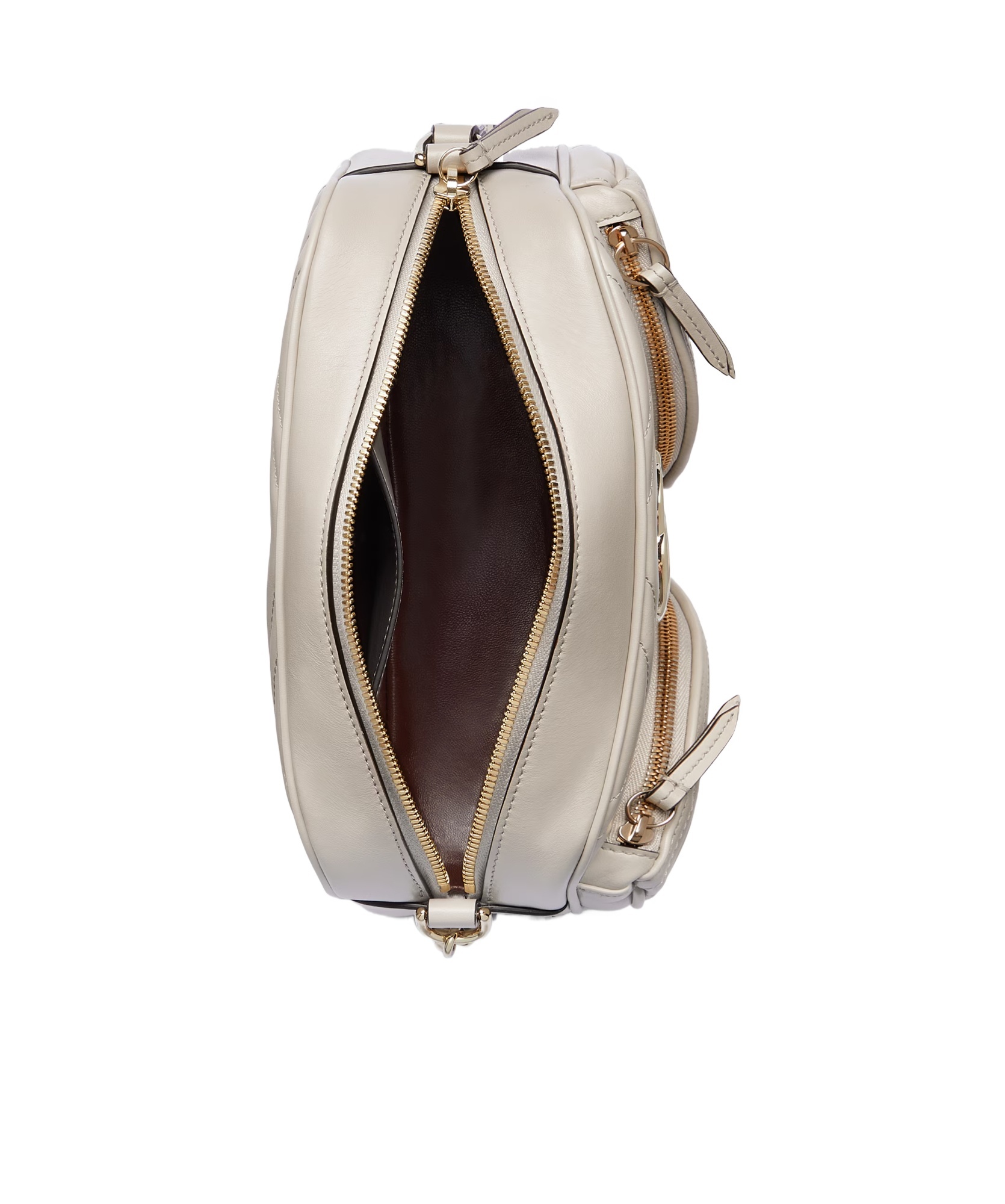 Gucci Gg Marmont Leather Shoulder Bag In Nude