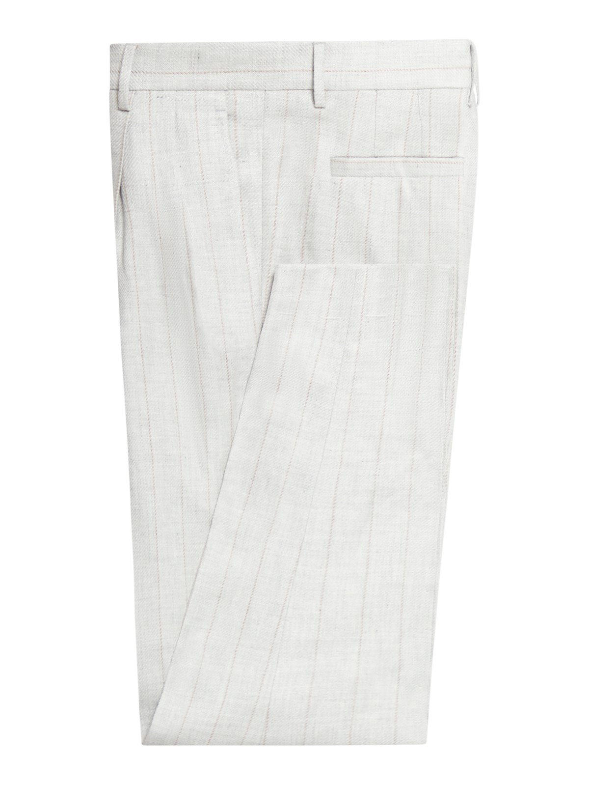 Brunello Cucinelli Pinstriped Two-piece Suit In White