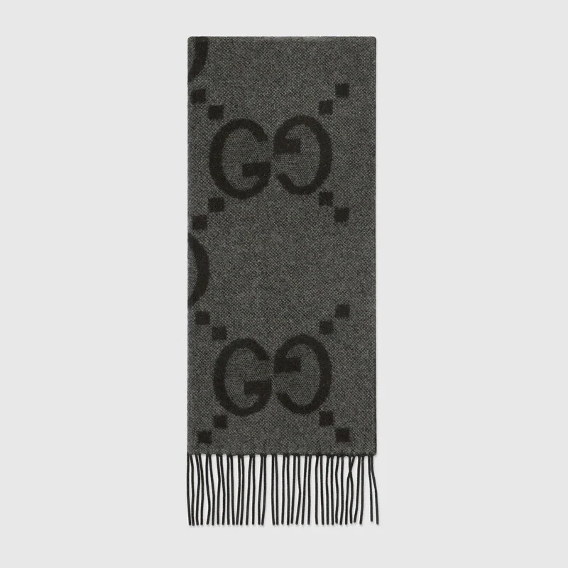 GUCCI GG CASHMERE JACQUARD SCARF