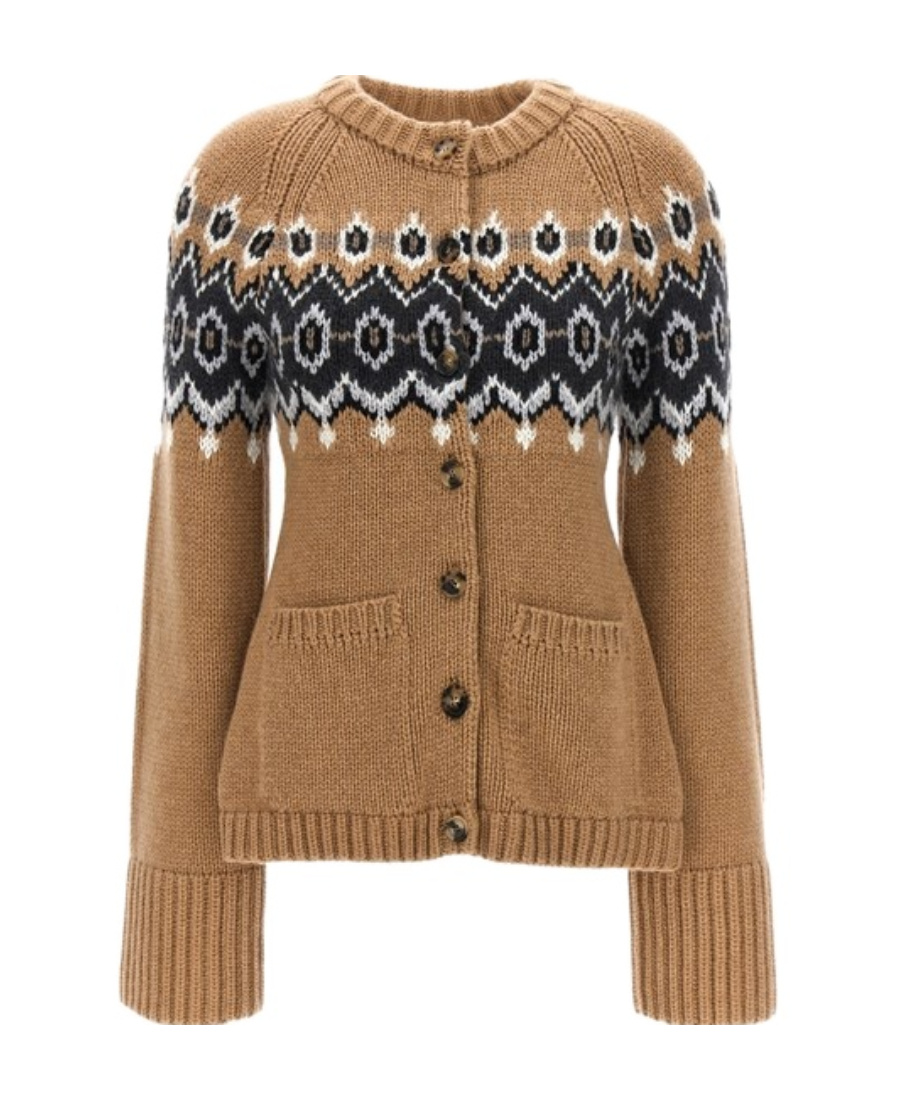 Khaite The Suzette Cardigan In Brown