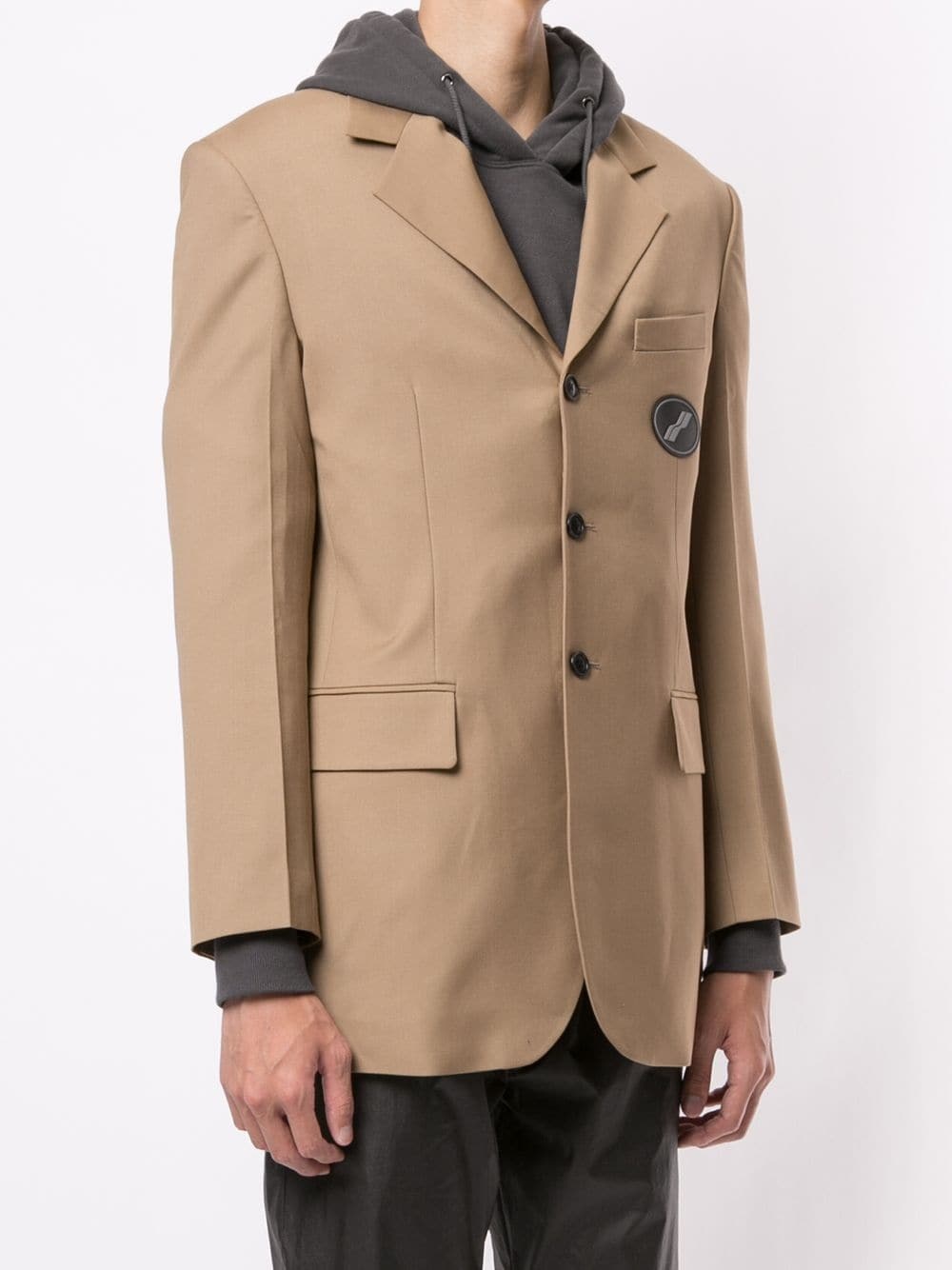 We11 Done Oversized Tailored Blazer In Nude
