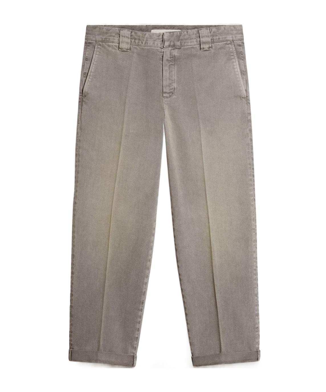 Golden Goose Belt Loop Casual Pants In Gray