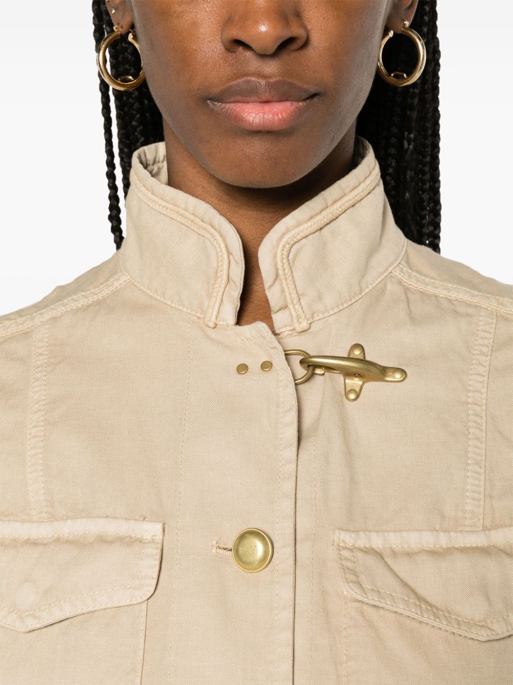 Fay Sahariana Military-jacke In Nude