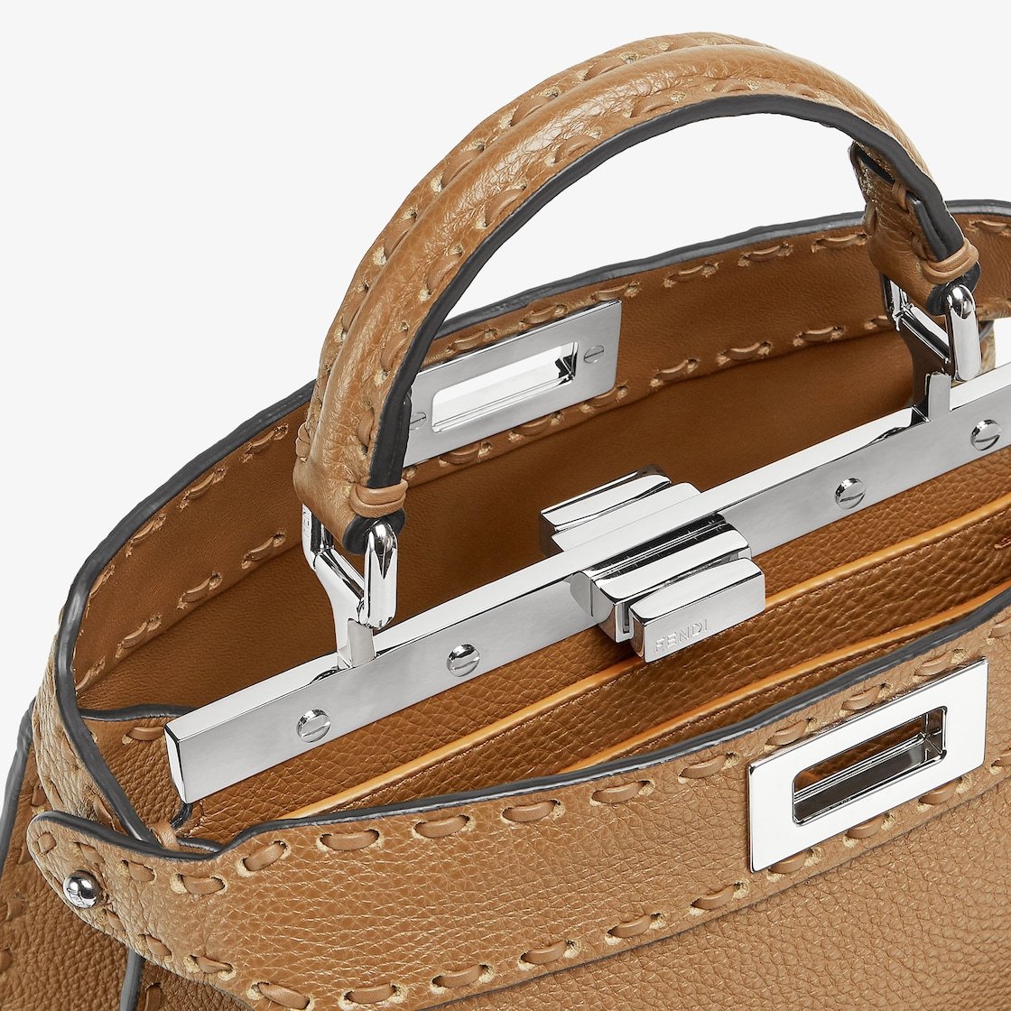 Fendi Peekaboo Iseeu Petite Tote Bag In Brown