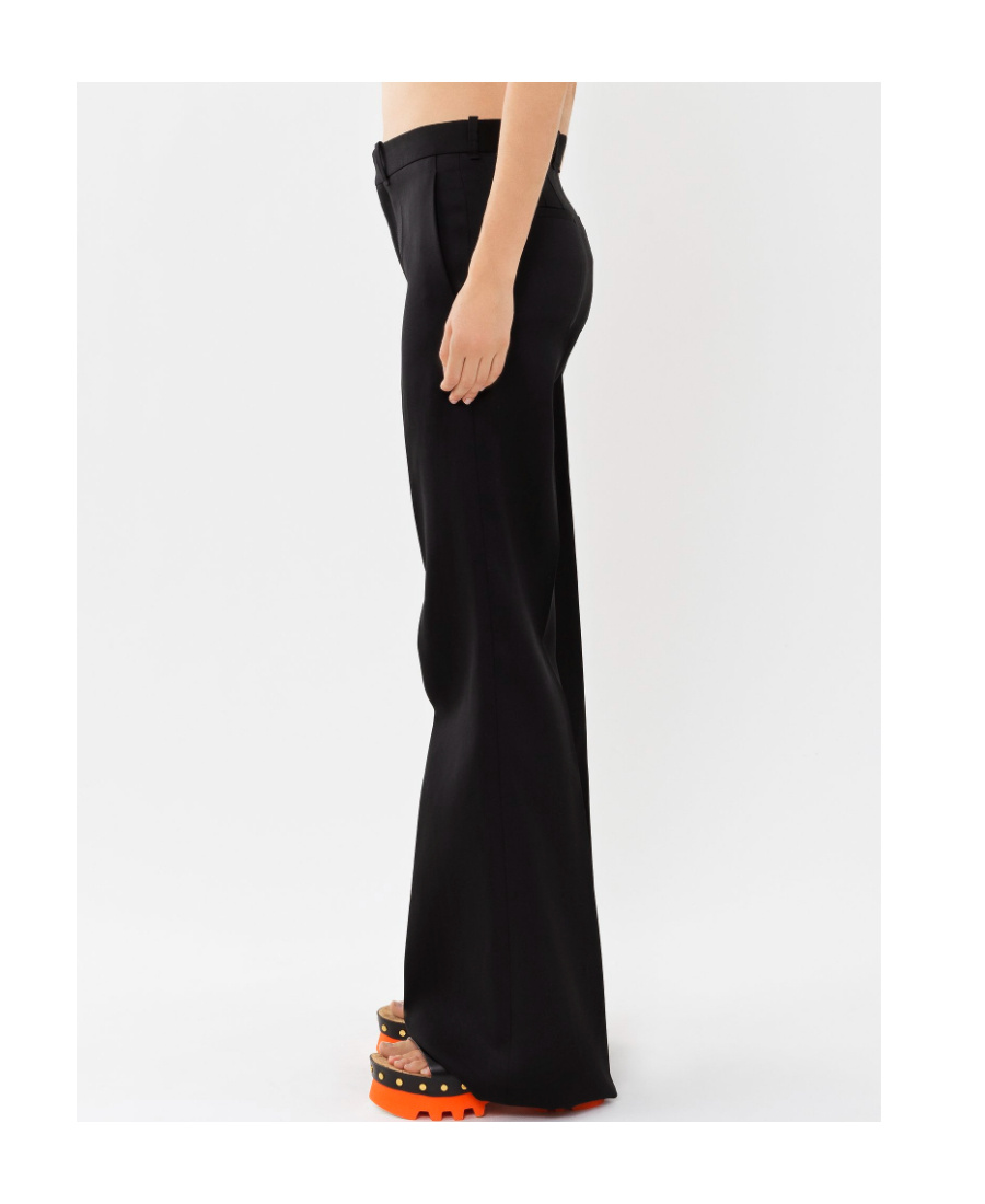 Chloé Tailored Flared Trousers In Black
