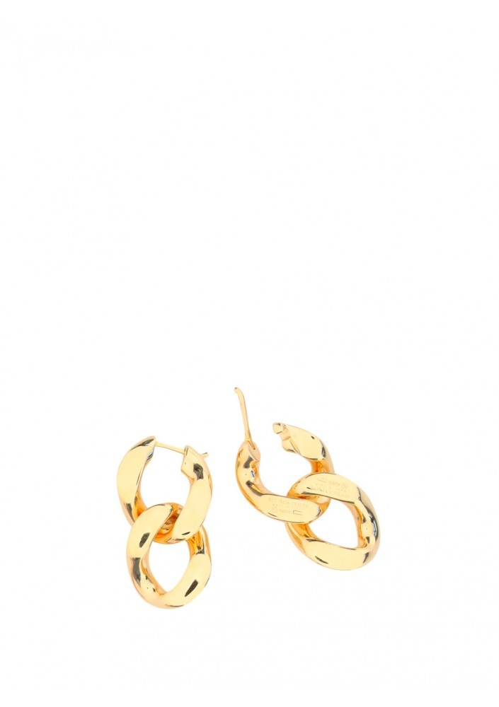 Bottega Veneta Chain Drop Earrings In Yellow