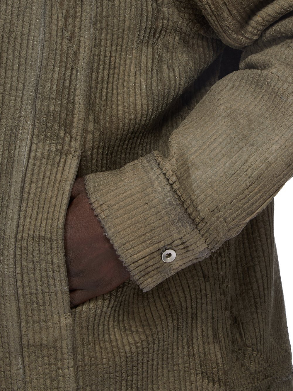 Rick Owens Drkshdw Jumbo Worker Jacket In Green
