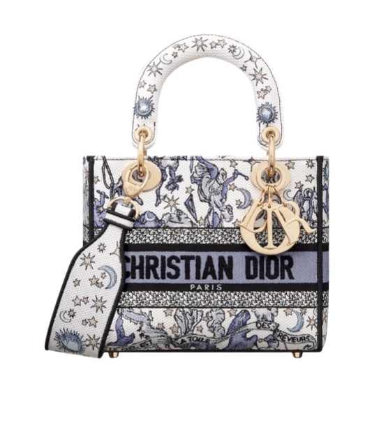 Dior Lady D-lite Small Shoulder Bag In Multi