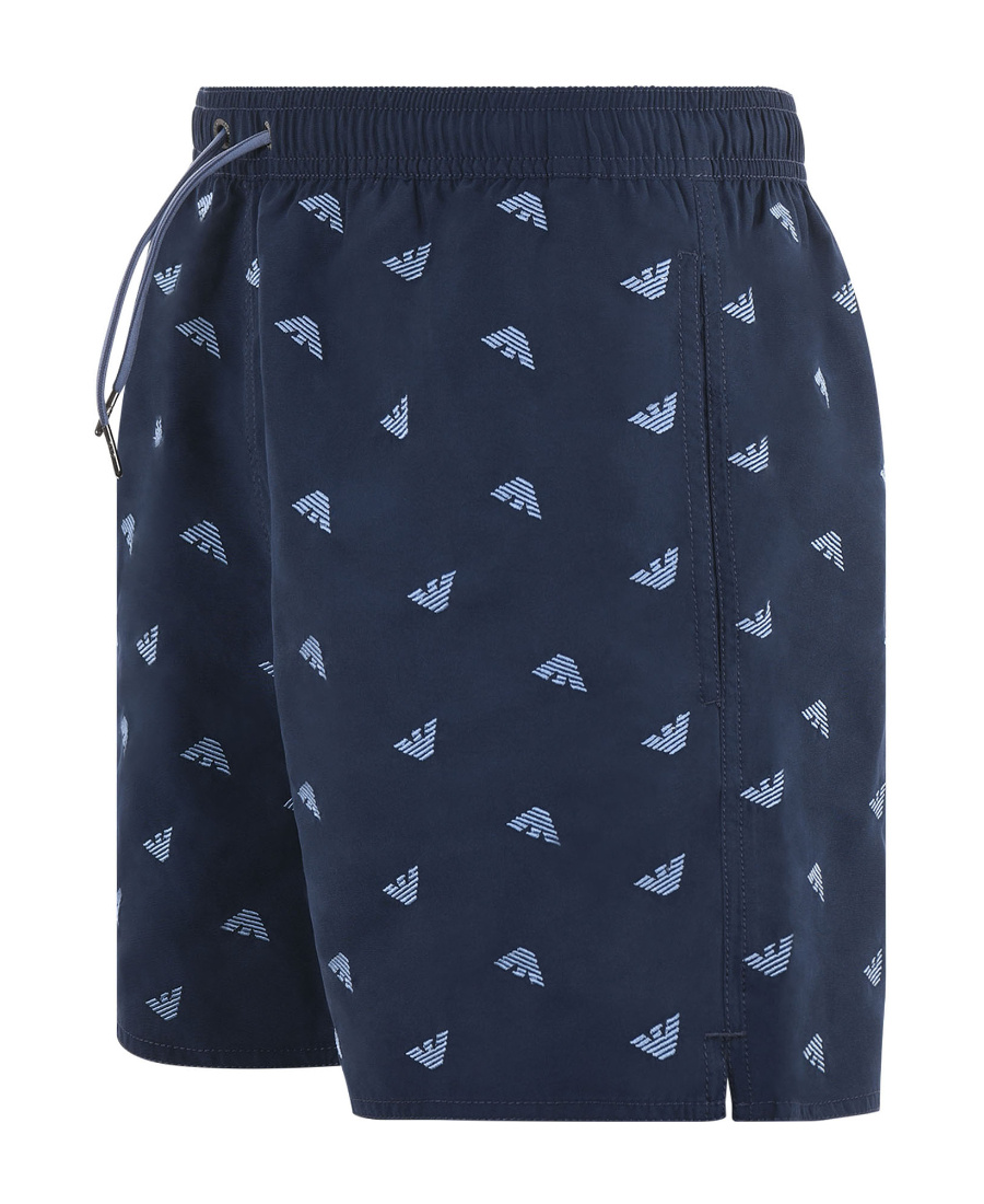 EMPORIO ARMANI LOGO-PRINT SWIM SHORTS 