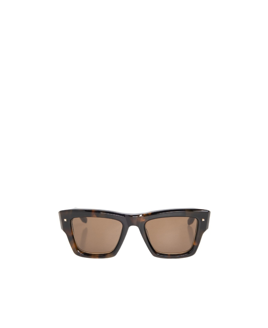 Valentino Eyewear Square Frame Sunglasses In Black