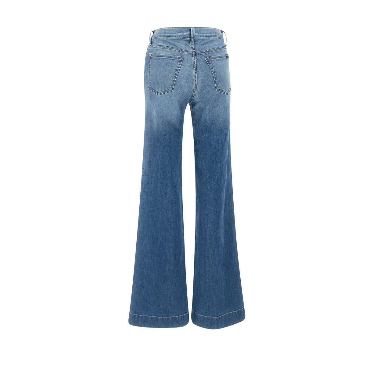 7 For All Mankind Modern Slim Illusion Distressed Jeans In Blue