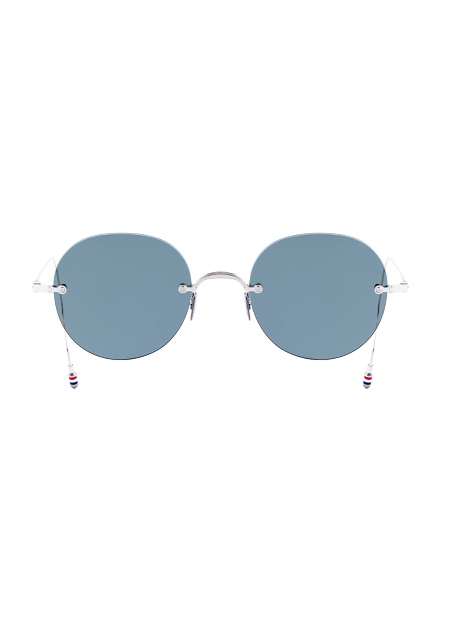 Thom Browne Round Frame Sunglasses In Blue
