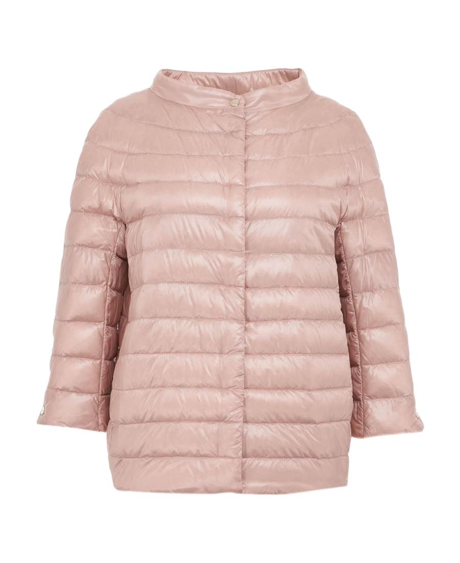 Herno Pink Puffer Jacket In Nude
