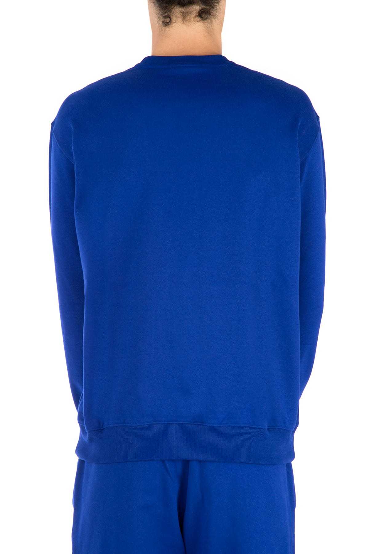Versace Hua Chenyu Same Style Logo Print Pullover In Blue