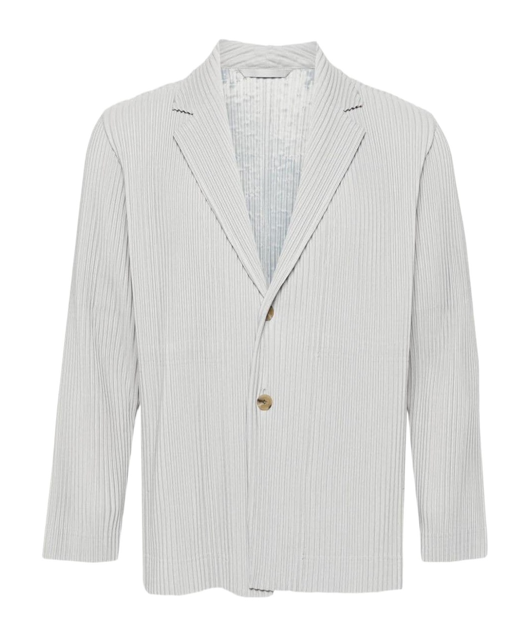 Shop Issey Miyake Plissé-effect Single-breasted Blazer In White