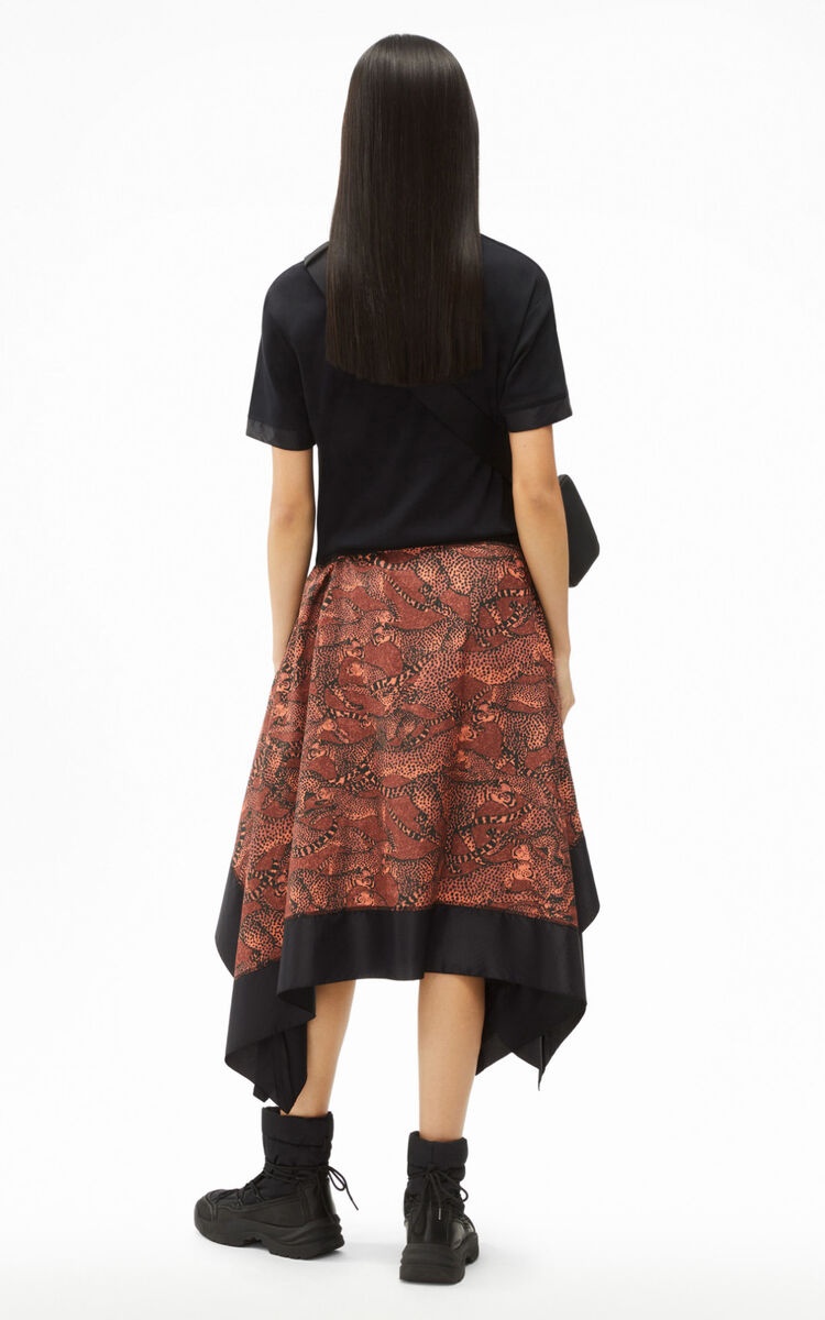 Kenzo Handkerchief-hem Dress In Black