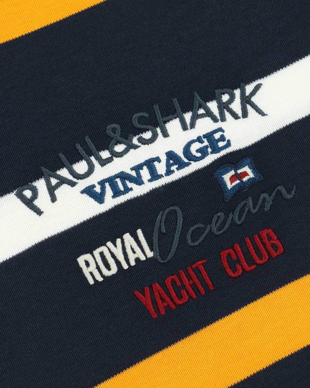 Shop Paul & Shark Logo Long-sleeved T-shirt In Black