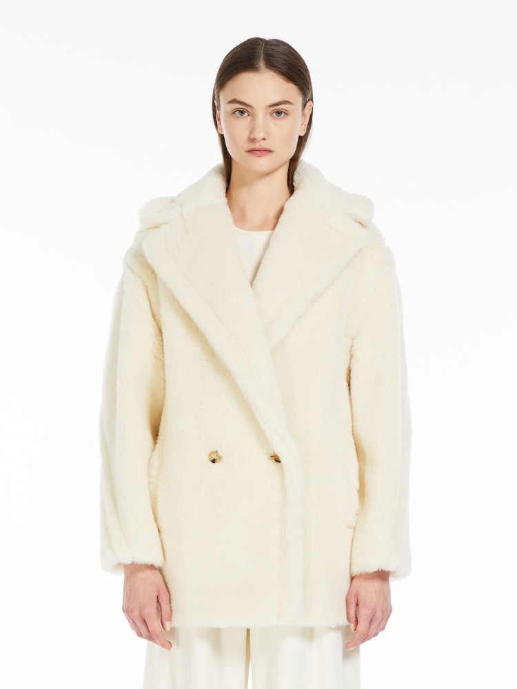 Max Mara Olga Puffer Jacket In White