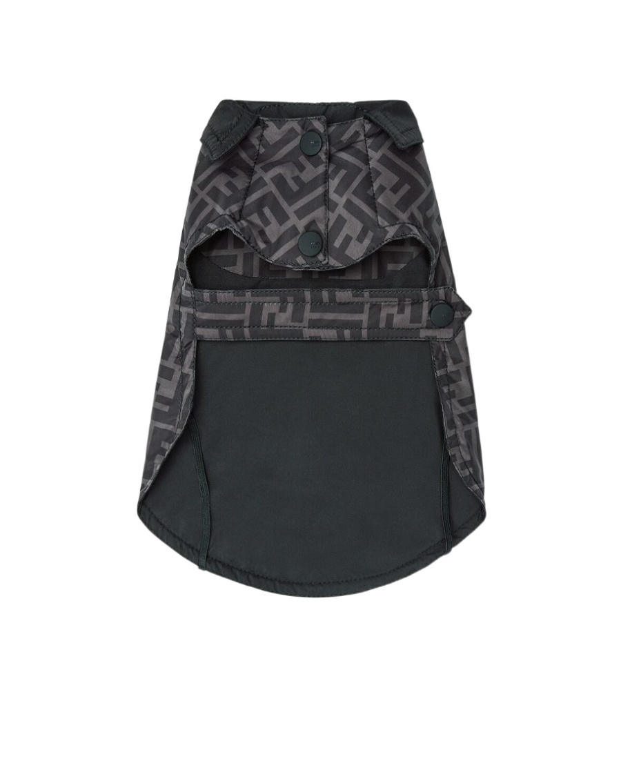 Fendi Ff Logo-print Dog Coat In Black