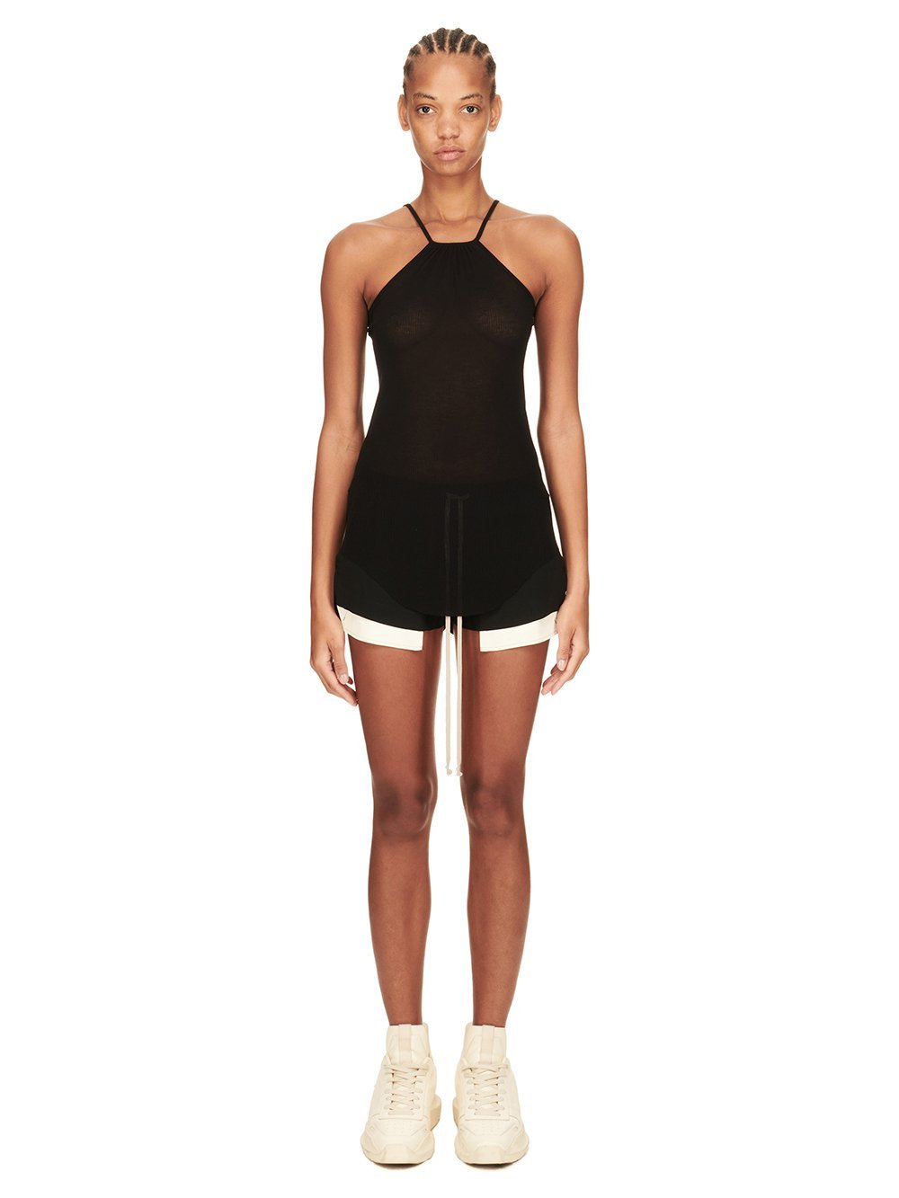 Rick Owens Black Fog Shorts In Brown