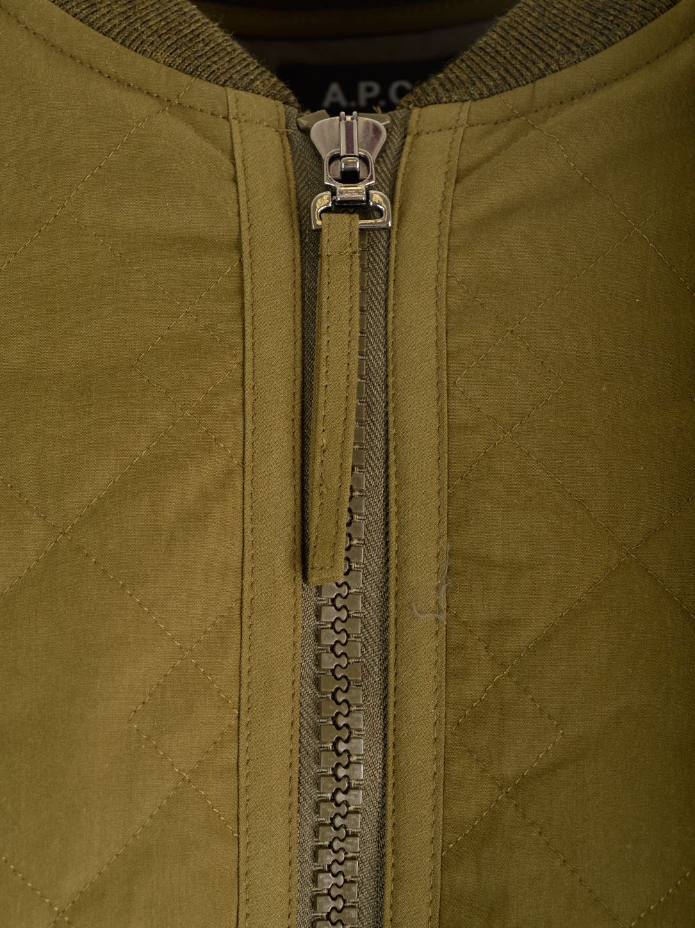 A.p.c. Elea Quilted Jacket In Green