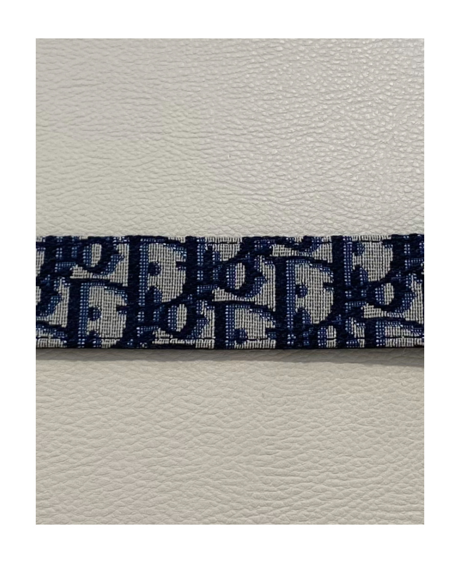 Dior Multicolor Logo Belt In Black