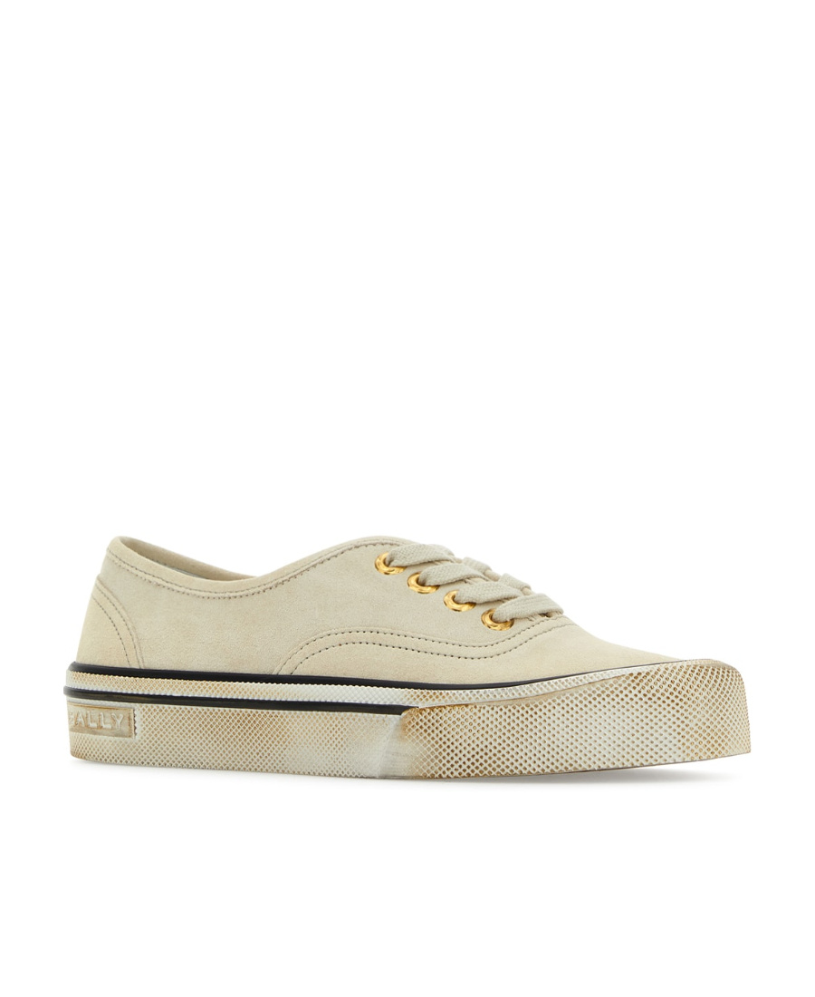 Shop Bally Vintage-effect Low-top Sneakers In Nude